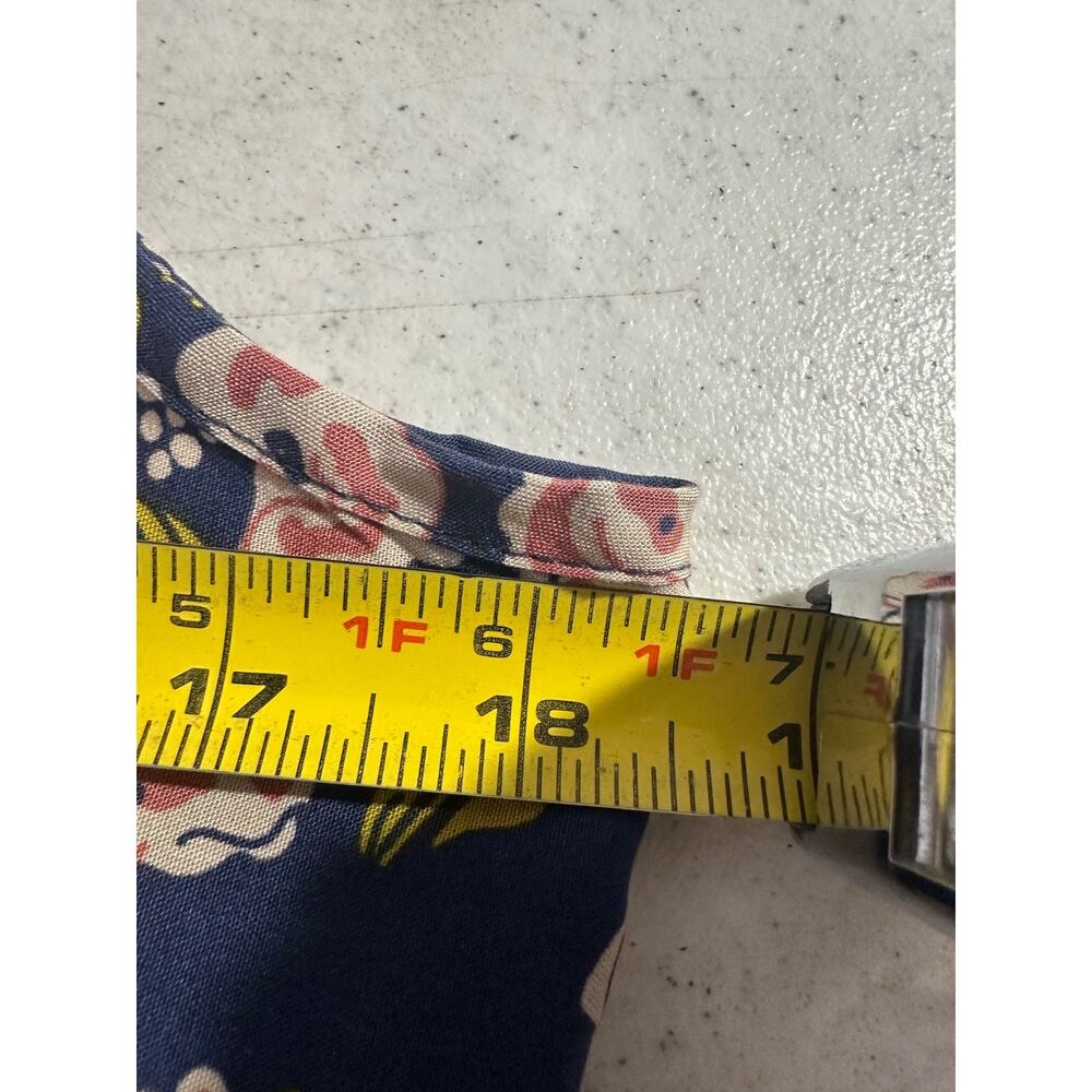 NEW Natural Life Zoe Wide-Leg Jumpsuit Size M Slate Floral Blooms Multicolor C29 - Picture 8 of 9